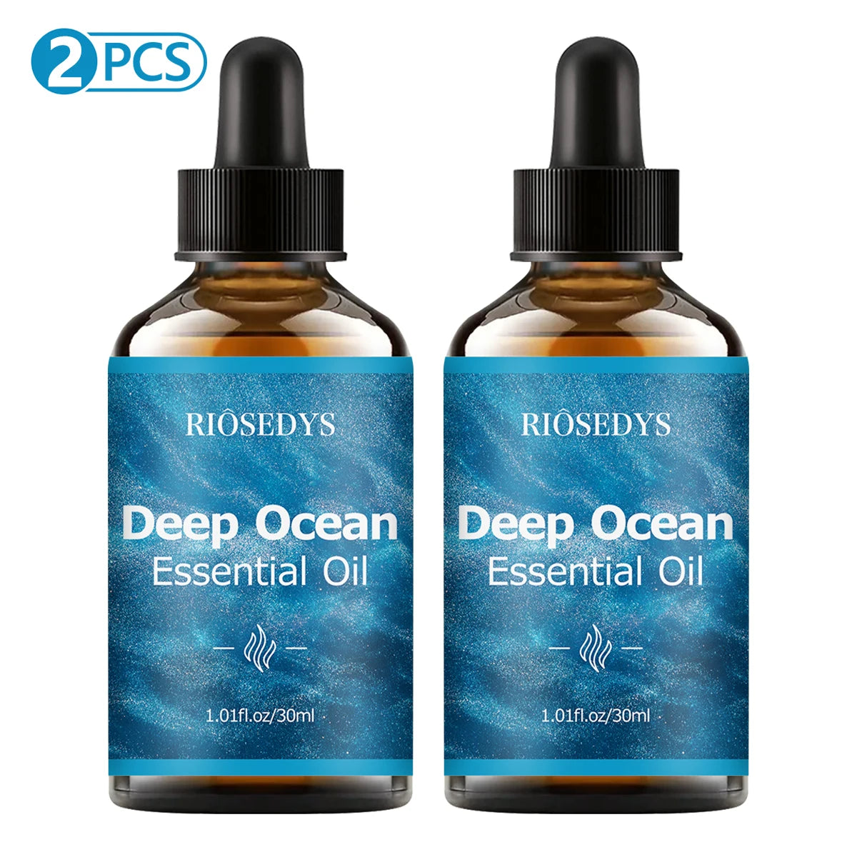 Deep ocean essential oil, with a sea breeze scent,  suitable for body massage and aromatherapy, providing powerful moisturizing