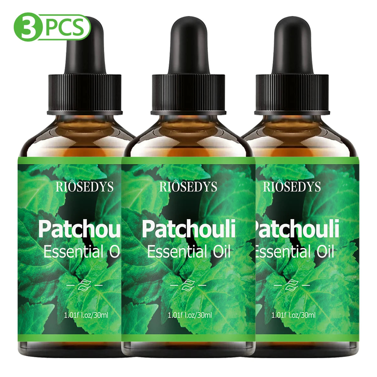 Patchouli essential oil, for health care, body massage and hair care, moisturizing and intensely hydrating.
