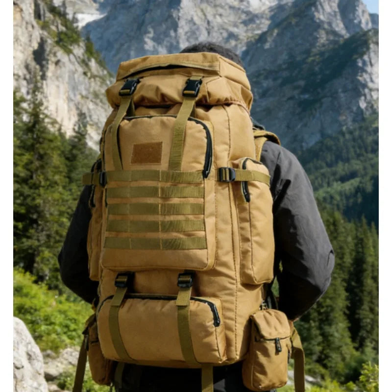 Outdoor Travel Backpack, Multifunctional Large Capacity Bag for Hiking, Camping, Climbing & Cycling Enthusiasts