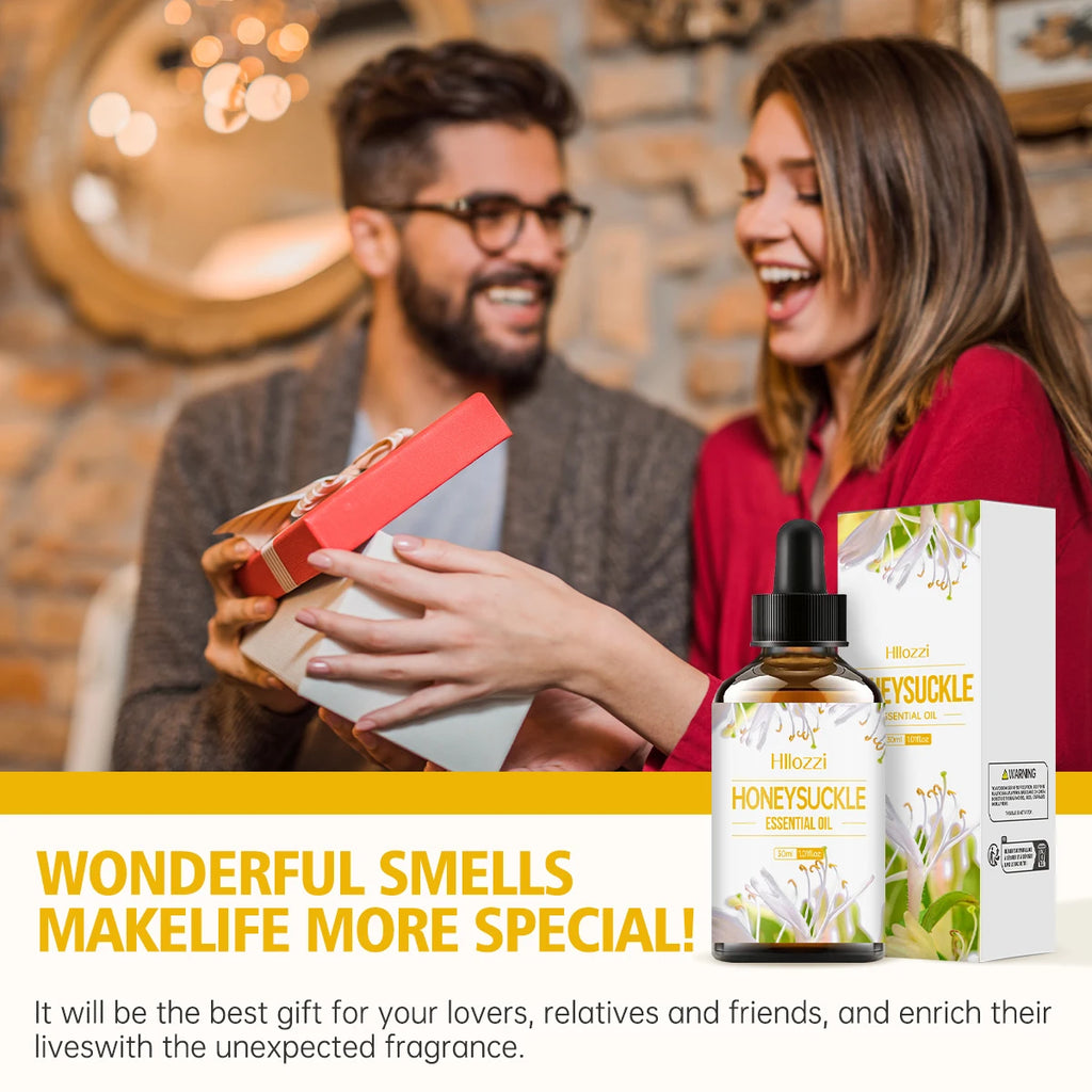 Honeysuckle essential oil, hair and skin care moisturizing massage, hypoallergenic, suitable for all skin types, dry skin