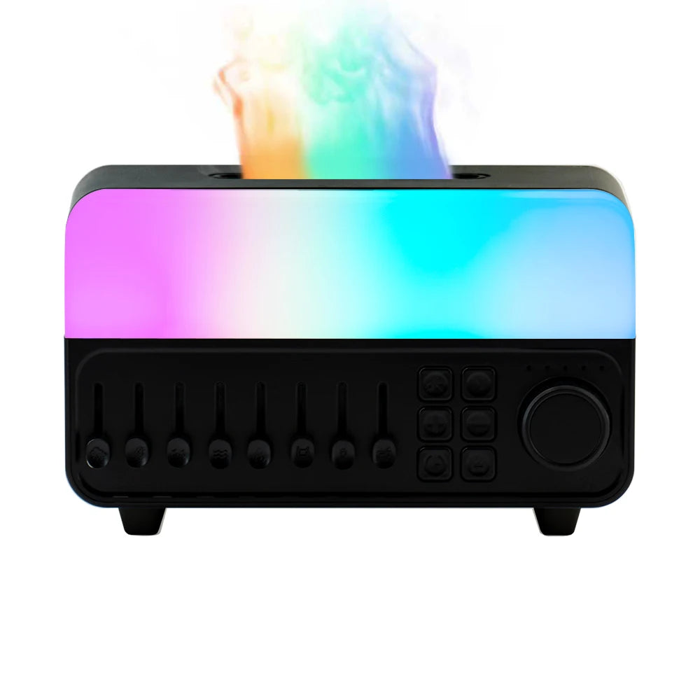 Kinscoter New Mood Light Aroma Diffuser 150ml Speaker White Noise Machine Humidifier 8 Natural Sounds Music & Mist in One Gift