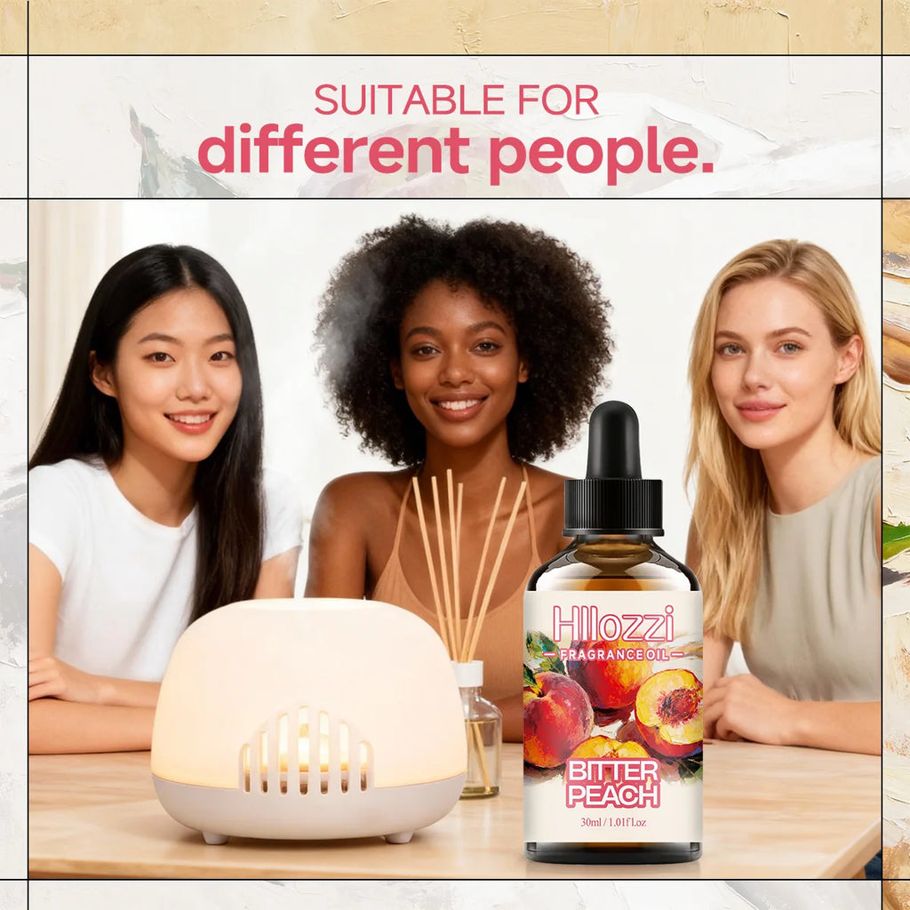 BITTER PEACH FRAGRANCE OIL: For aromatherapy, diffusing, fargrance and candle Scented Candle.