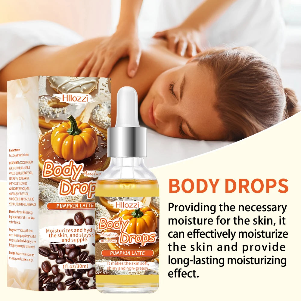 Pumpkin Set includes a 30 ml/1 fl oz Body Drops and a 2 oz/57 g or 8 oz Body Glaze, plus a complimentary 5 ml/0.17 g Roll-on.