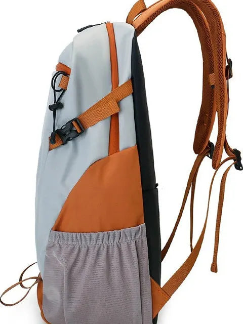 Men's Outdoor Travel Backpack Large Capacity Waterproof Casual Hiking Bag Lightweight Leisure Mountaineering Bag for Women