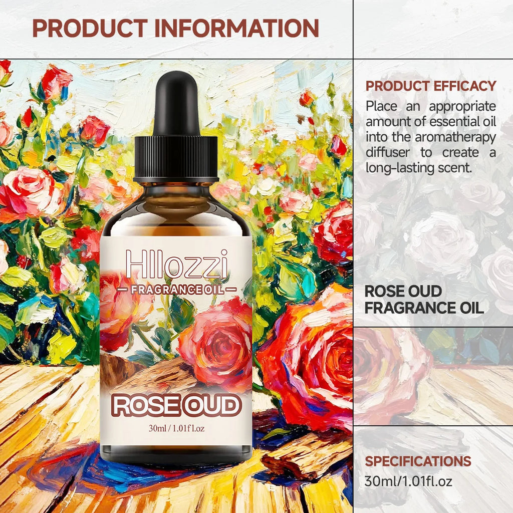 ROSE OUD FRAGRANCE OIL For deep nourishment, hair and skin care, hydration and moisturizing, home massage SPA