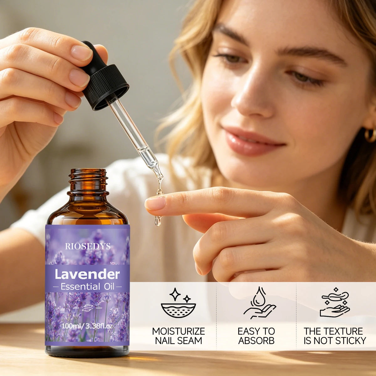 LAVENDER ESSENTIAL OIL is moisturizing and nourishing massage oil suitable for skincare, fragrance, massage, and all skin types.