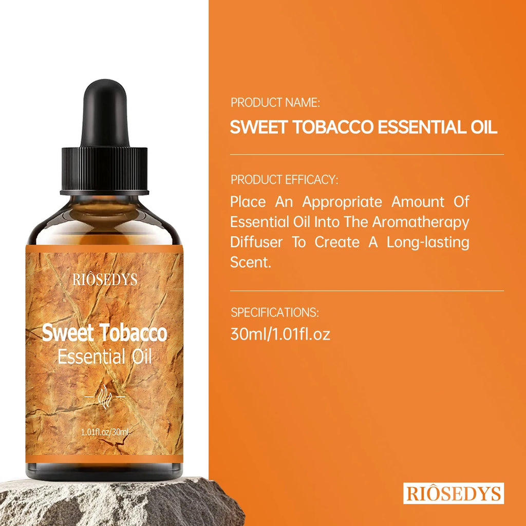 SWEET TOBACCO essential oil natural fragrance, is suitable for body massage treatments ,hair care anddiffuser