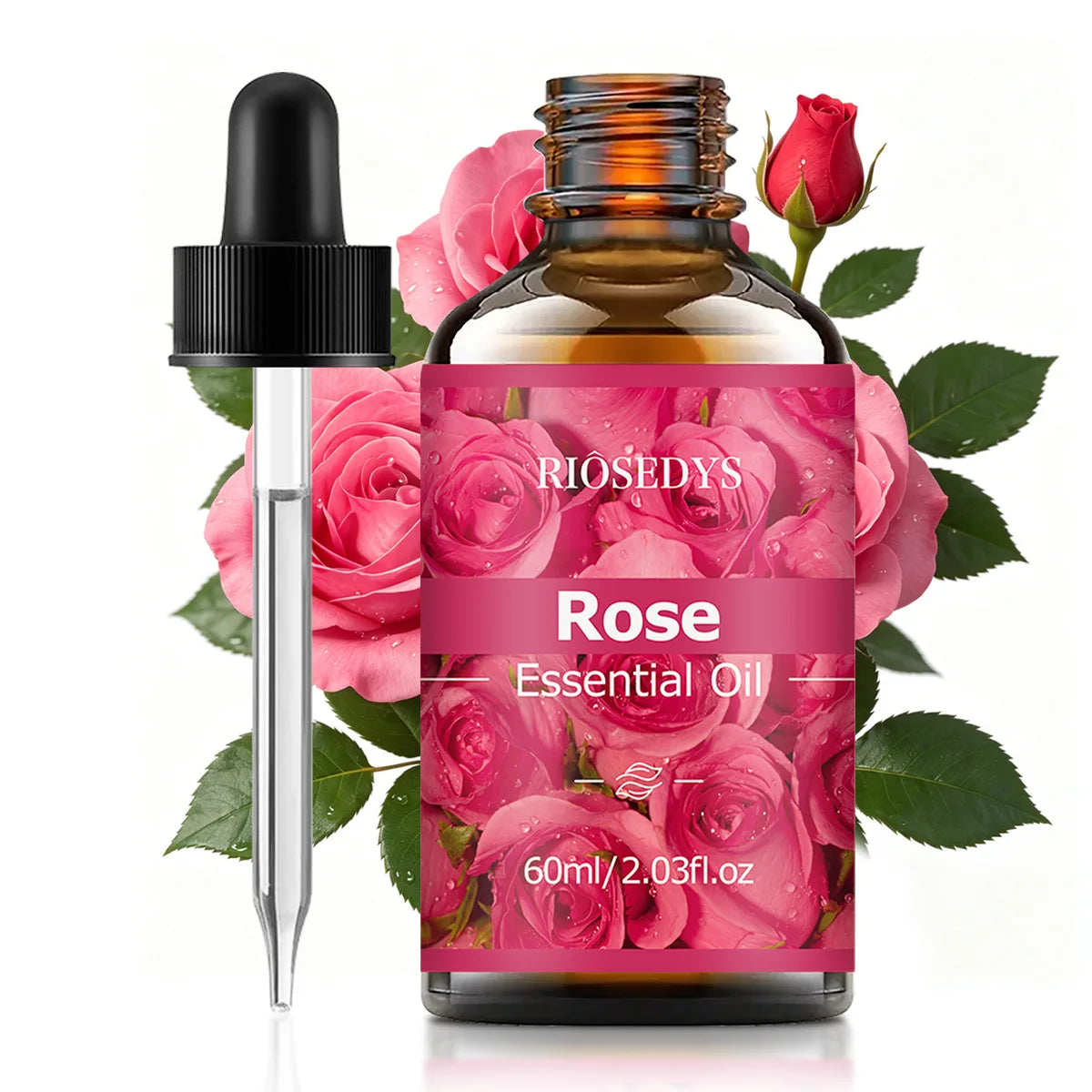 ROSE ESSENTIAL OIL is a moisturizing and nourishing massage oil suitable for skincare, fragrance, massage, and all skin types.