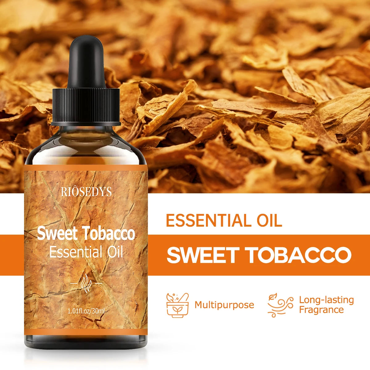 SWEET TOBACCO essential oil natural fragrance, is suitable for body massage treatments ,hair care anddiffuser