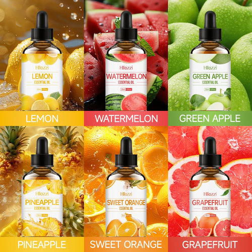 A combination of colorful fruit essential oils, enjoy refreshing moments, massage, skin care, suitable for all skin types.