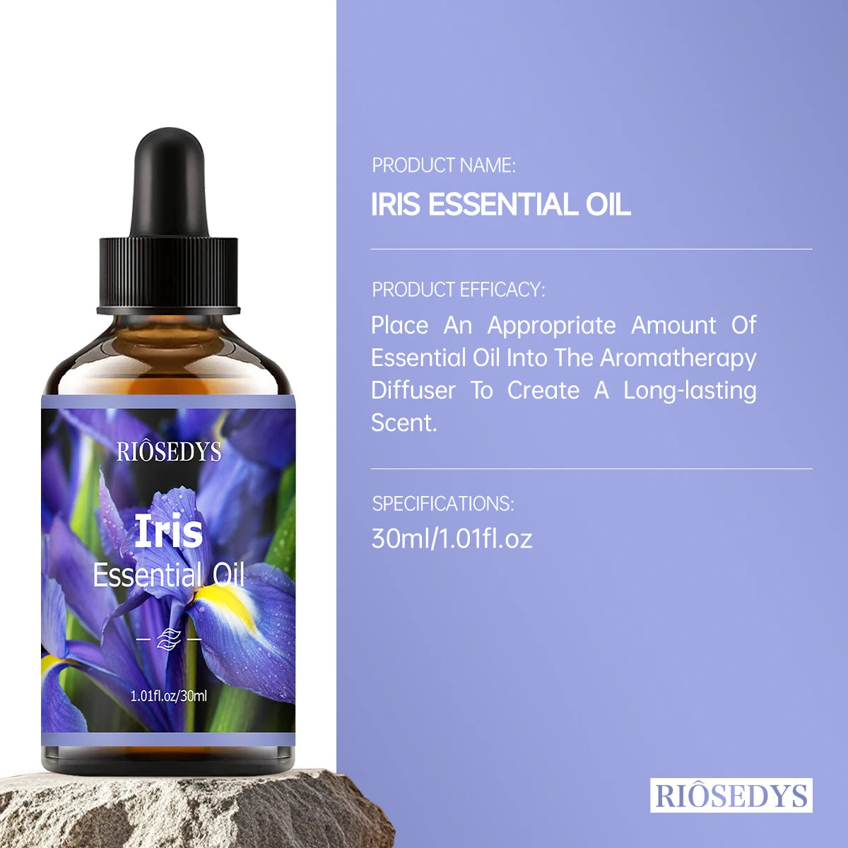 IRIS essential oil natural fragrance, is suitable for body massage treatments ,hair care anddiffuser