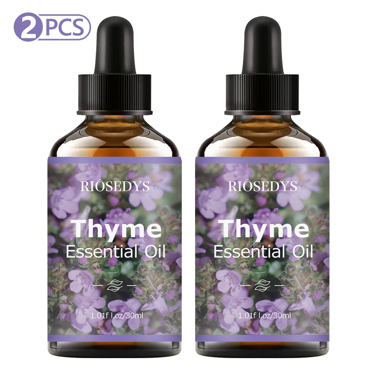 Thyme essential oil, with its floral fragrance, is perfect for aromatherapy and body massage,nourishing and caring for your hair