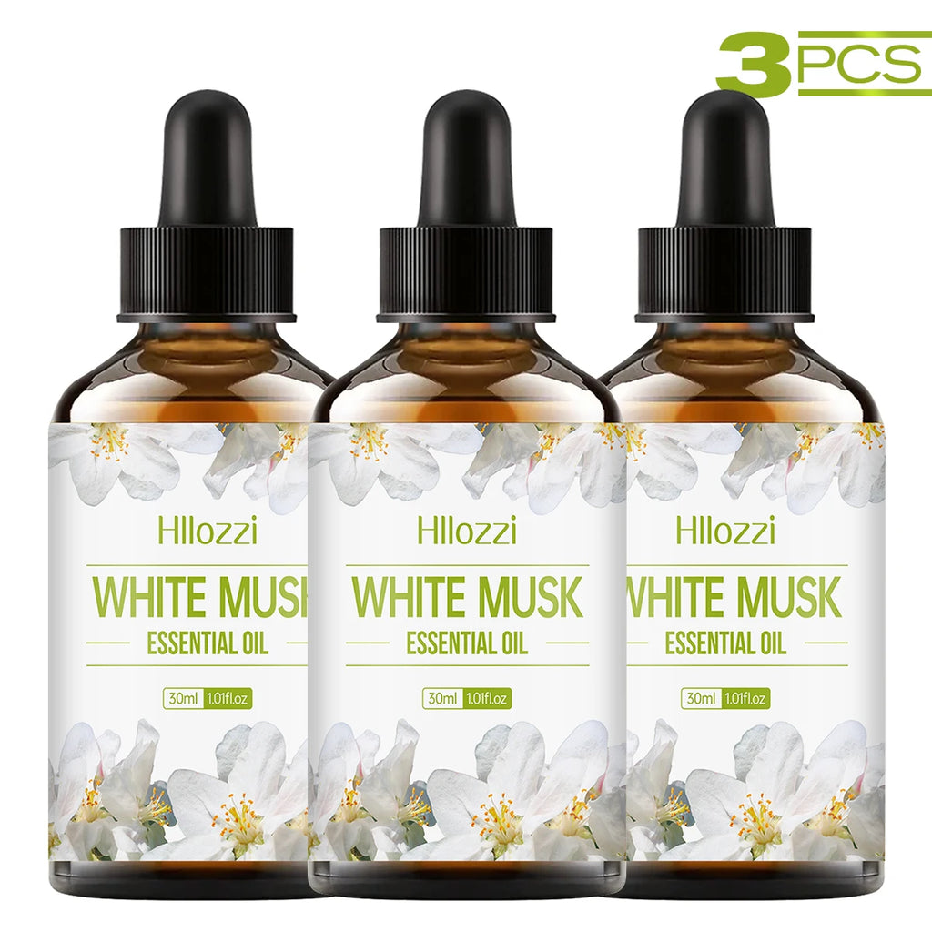 White Musk Essential Oil,for diffuser aromatherapy, body massage, facial skin care, car fragrance, great for perfume DIY.