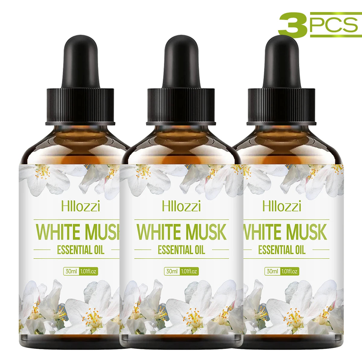 White Musk Essential Oil,for diffuser aromatherapy, body massage, facial skin care, car fragrance, great for perfume DIY.