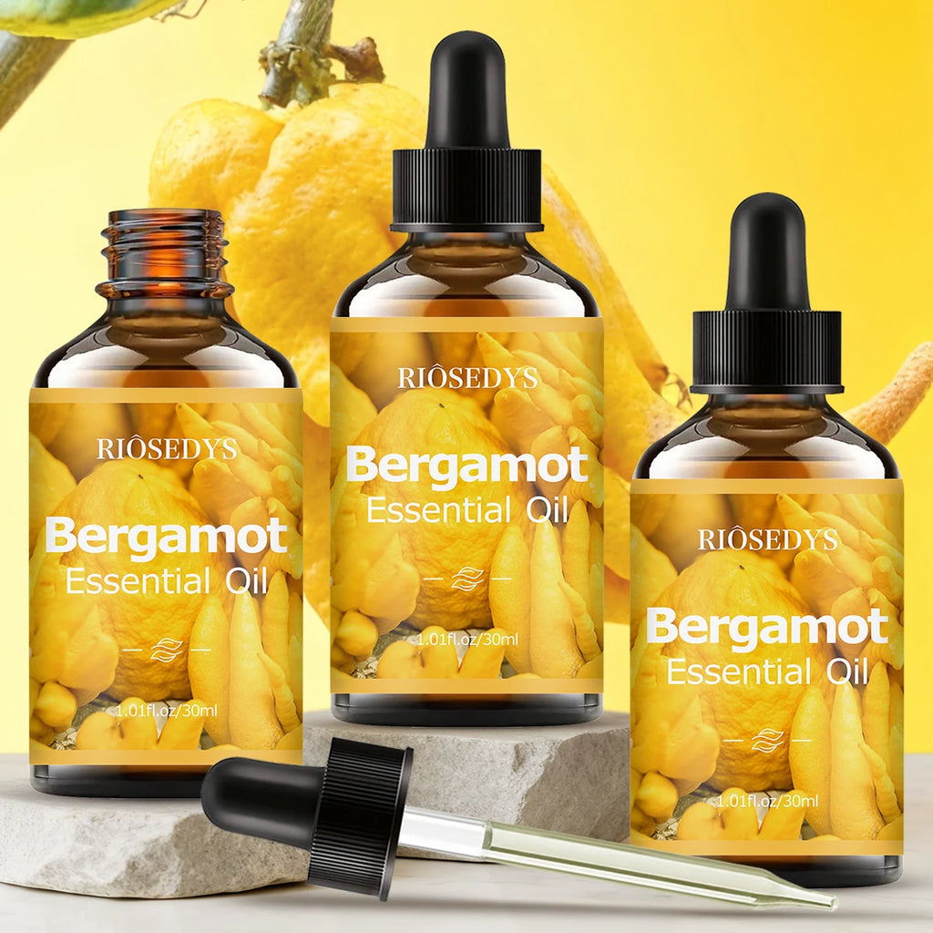 Bergamot essential oil, a premium perfume formula, suitable for body massage and hair care, and aromatherapy.