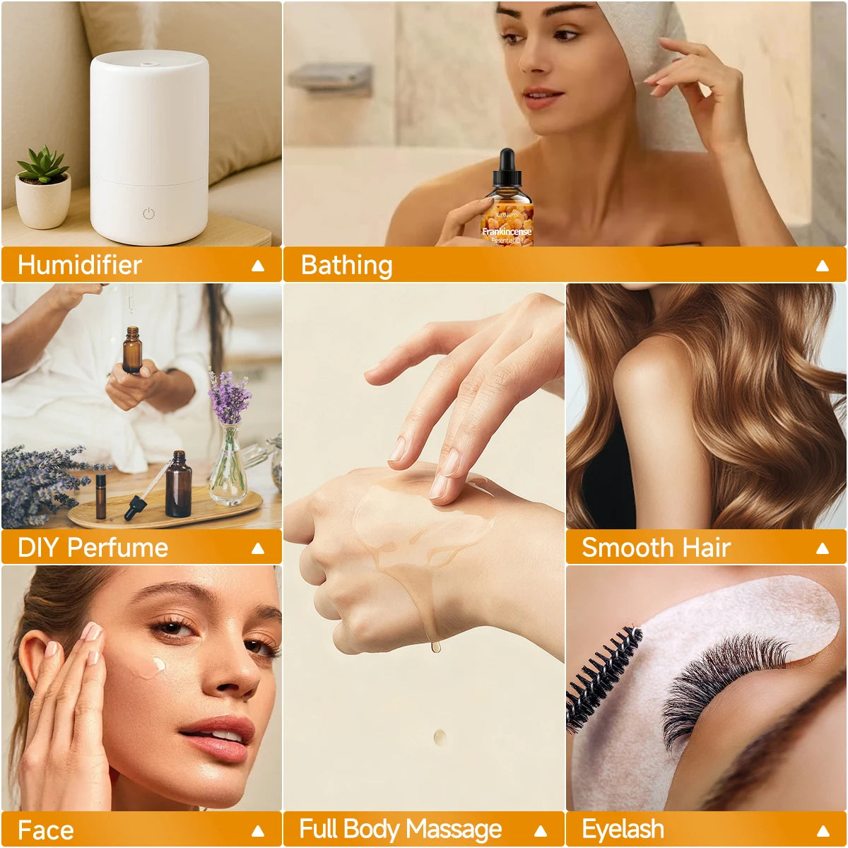 Frankincense essential oil natural fragrance, is suitable for body massage treatments ,hair care anddiffuser