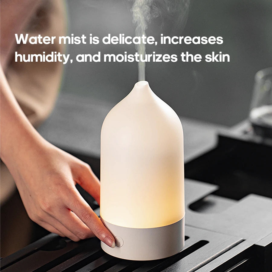 Portable Aroma Diffuser Air Mist Humidifier 120ml Aromatherapy Essential Oil Diffuser With Colorful Night Light for Home Office