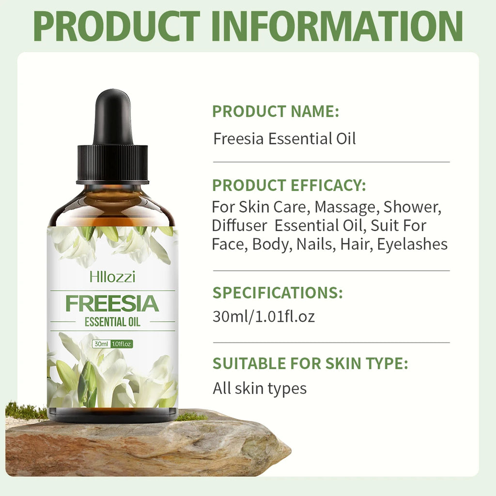 Freesia essential oil has a fresh aroma and is gentle without irritation. It is suitable for aromatherapy and making DIY candles