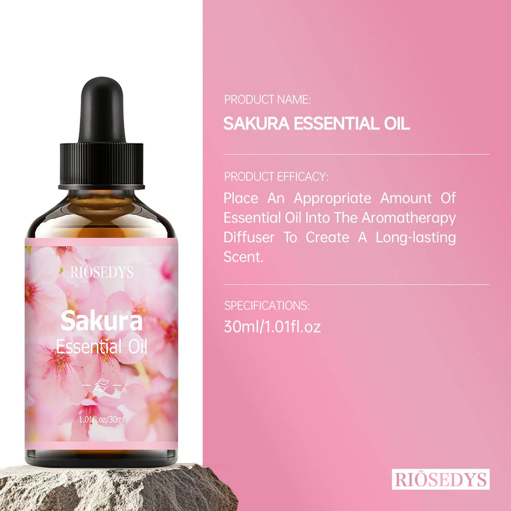 SAKURA essential oil natural fragrance, is suitable for body massage treatments ,hair care anddiffuser