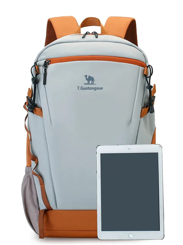 Men's Outdoor Travel Backpack Large Capacity Waterproof Casual Hiking Bag Lightweight Leisure Mountaineering Bag for Women
