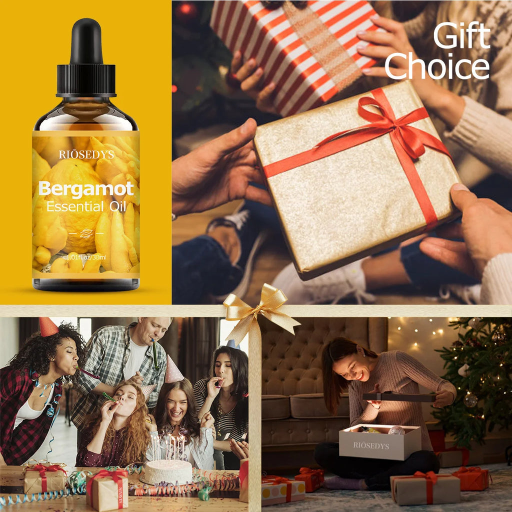 Bergamot essential oil, a premium perfume formula, suitable for body massage and hair care, and aromatherapy.