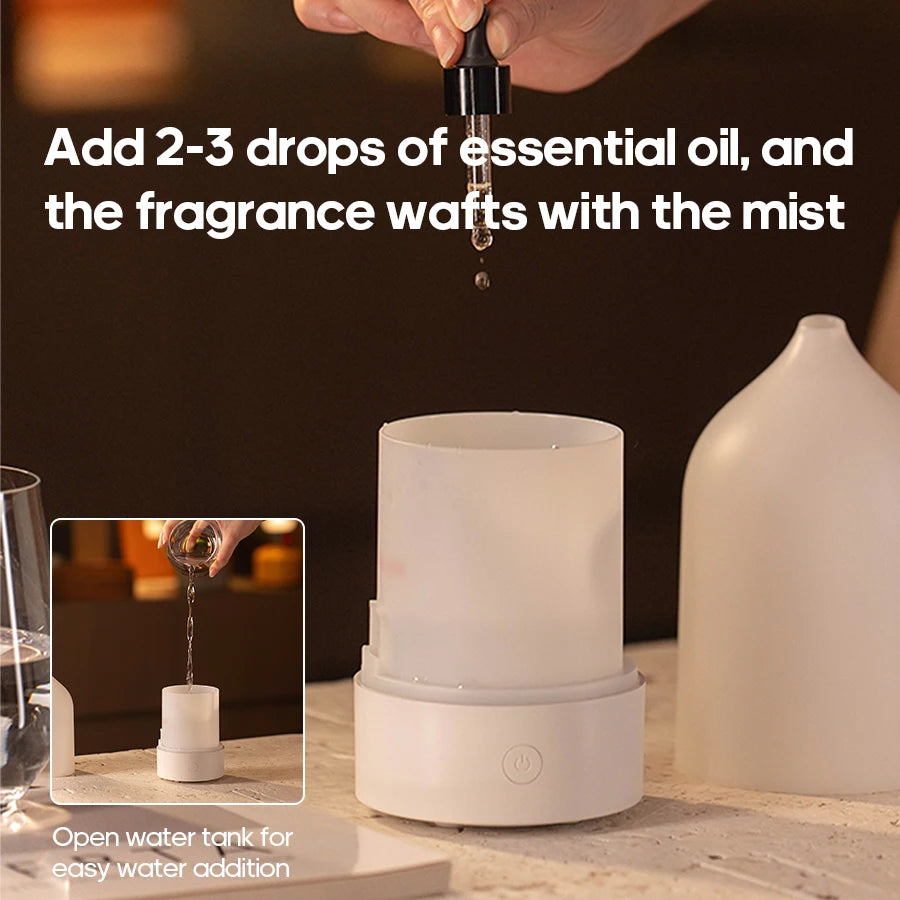 Portable Aroma Diffuser Air Mist Humidifier 120ml Aromatherapy Essential Oil Diffuser With Colorful Night Light for Home Office