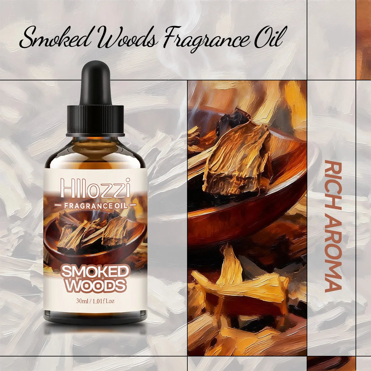 SMOKED WOODS FRAGRANCE OIL: For aromatherapy, diffusing, fargrance and candle Scented Candle.