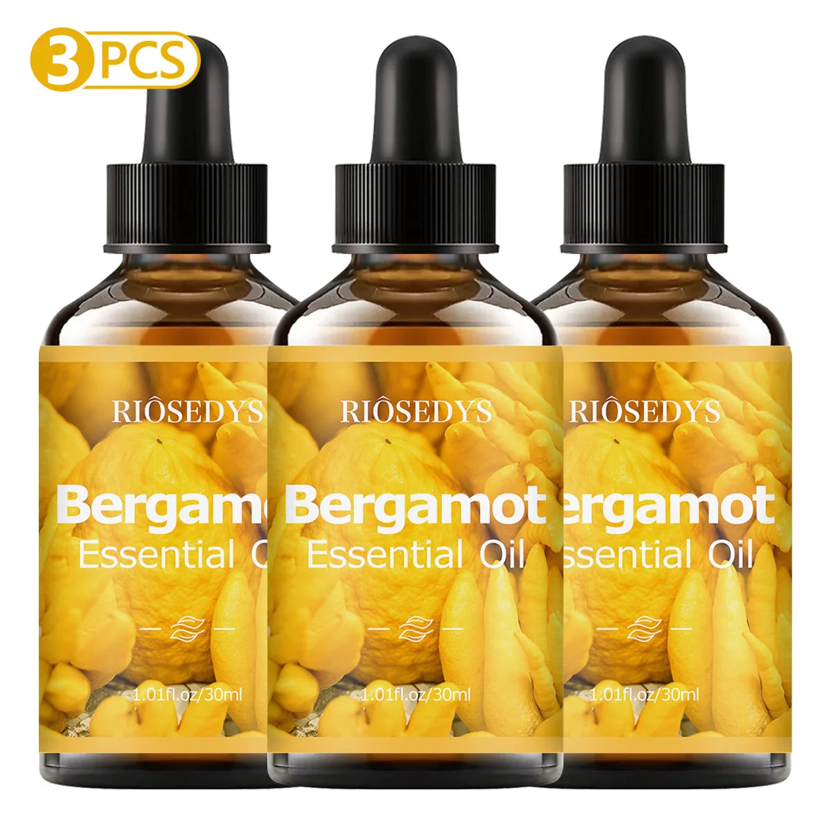 Bergamot essential oil, a premium perfume formula, suitable for body massage and hair care, and aromatherapy.
