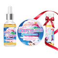 Cotton Candy Set includes a 30 ml/1 fl oz Body Drops and a 2 oz/57 g or 8 oz Body Glaze, plus a complimentary 5 ml/0.17 g Roll-o