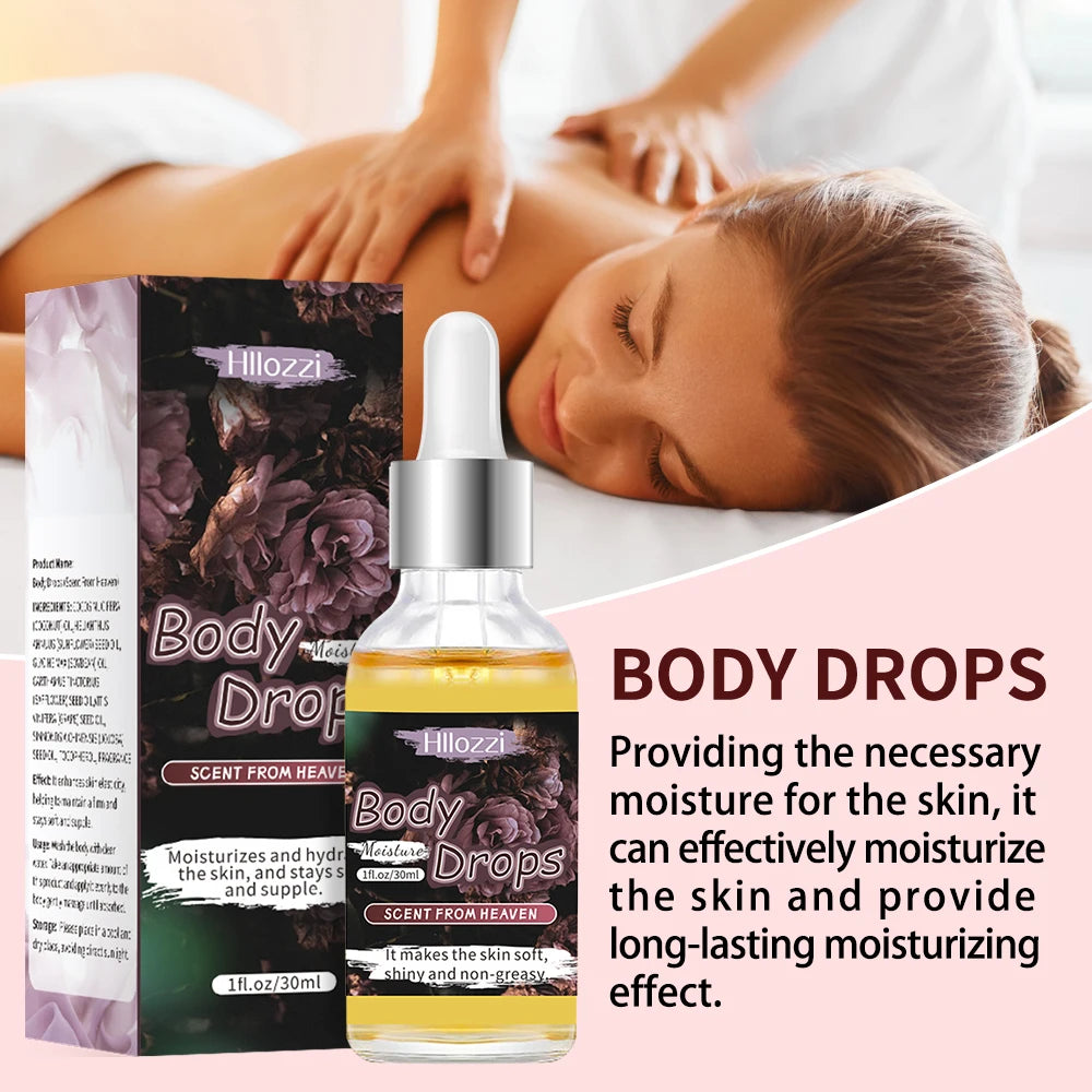 women's fragrance contains 30 ml/1 fl oz Body Drops, plus 2 oz/57 g or 8 oz Body Glaze, and a complimentary 5 ml/0.17 g Roll-on