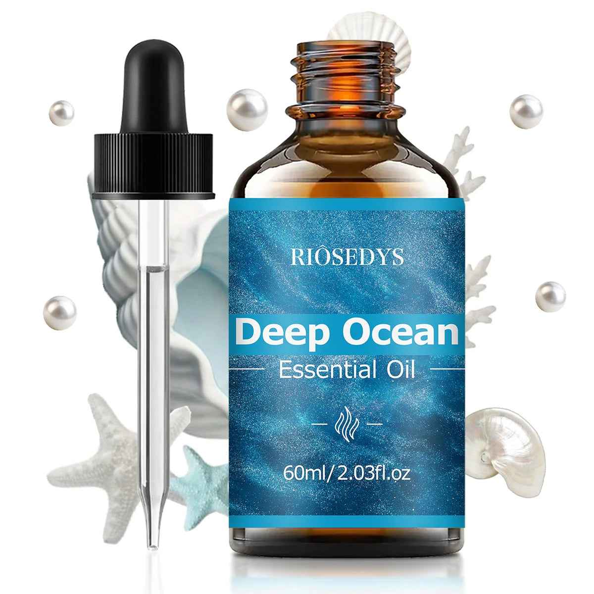 DEEP OCEAM ESSENTIAL OIL moisturizing and nourishing massage oil suitable for skincare, fragrance, massage, and all skin types.