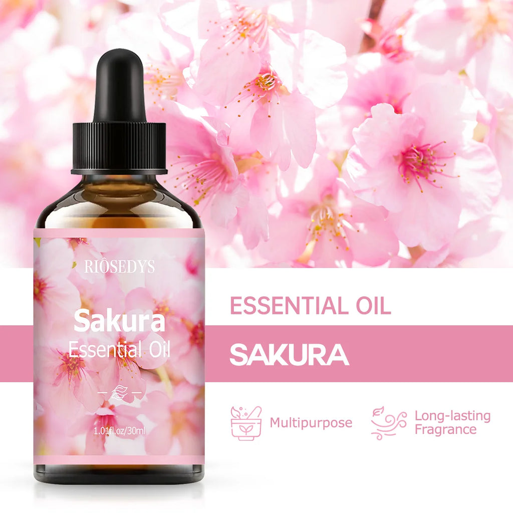 SAKURA essential oil natural fragrance, is suitable for body massage treatments ,hair care anddiffuser