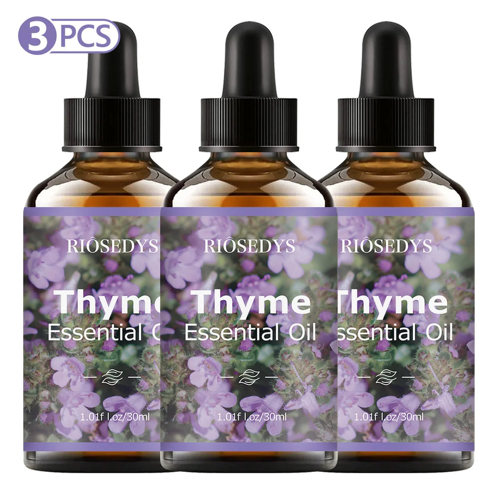 Thyme essential oil, with its floral fragrance, is perfect for aromatherapy and body massage,nourishing and caring for your hair