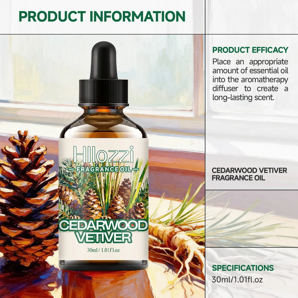 CEDARWOOD VETIVER FRAGRANCE OIL: For aromatherapy, diffusing, fargrance and candle Scented Candle.