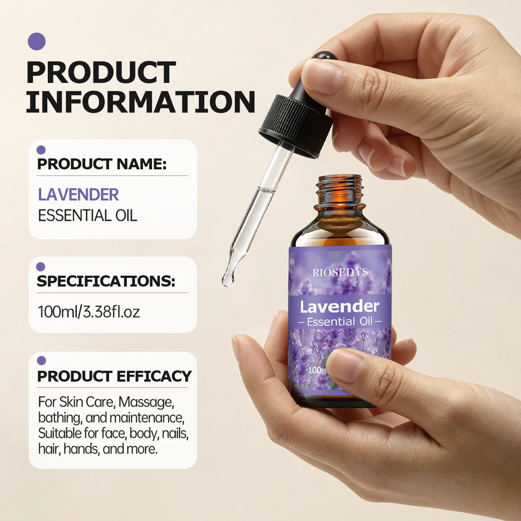 LAVENDER ESSENTIAL OIL is moisturizing and nourishing massage oil suitable for skincare, fragrance, massage, and all skin types.