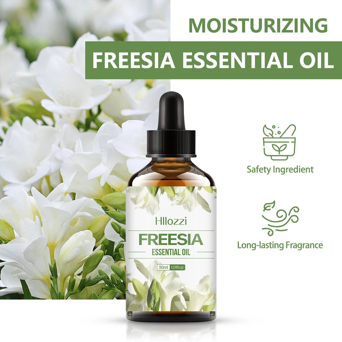 Freesia essential oil has a fresh aroma and is gentle without irritation. It is suitable for aromatherapy and making DIY candles