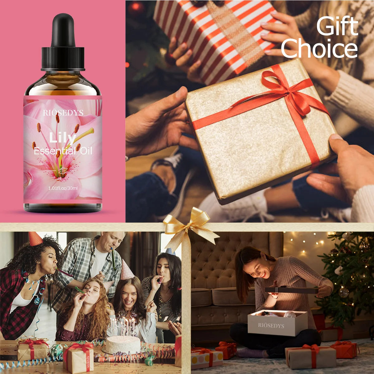 Lily essential oil, with its delicate floral fragrance, is suitable for aromatherapy and body massage.