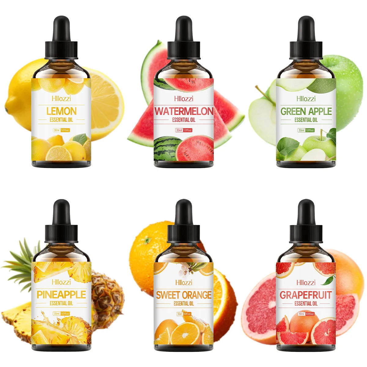 A combination of colorful fruit essential oils, enjoy refreshing moments, massage, skin care, suitable for all skin types.