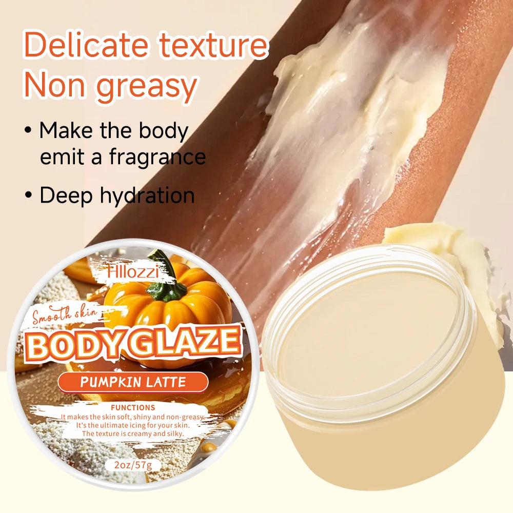 Pumpkin Set includes a 30 ml/1 fl oz Body Drops and a 2 oz/57 g or 8 oz Body Glaze, plus a complimentary 5 ml/0.17 g Roll-on.