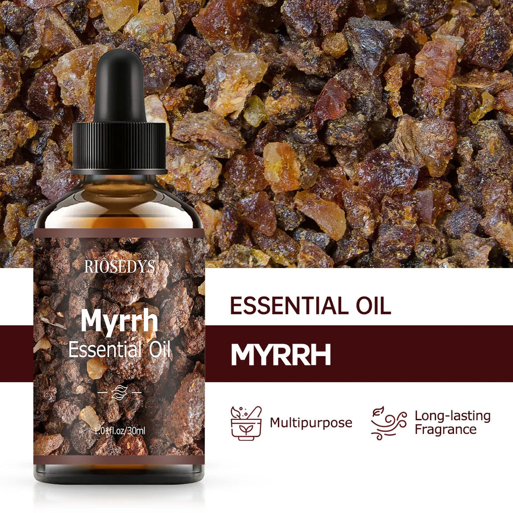Myrrh essential oil natural fragrance, is suitable for body massage treatments ,hair care anddiffuser