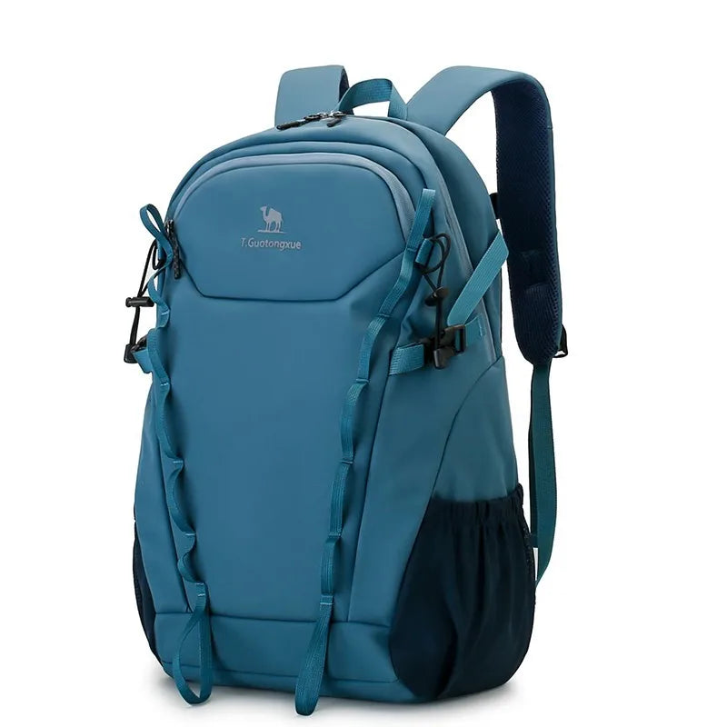 Men's Outdoor Travel Backpack Large Capacity Waterproof Casual Hiking Bag Lightweight Leisure Mountaineering Bag for Women