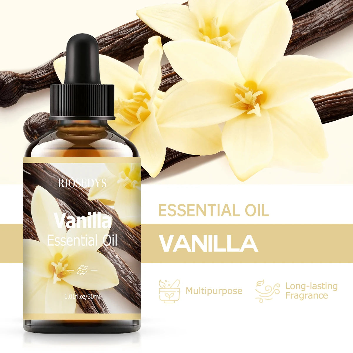VANILLA essential oil natural fragrance, is suitable for body massage treatments ,hair care anddiffuser