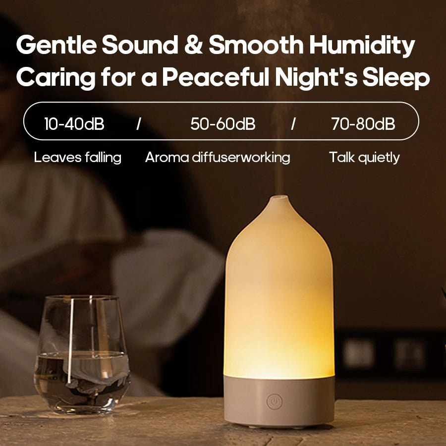 Portable Aroma Diffuser Air Mist Humidifier 120ml Aromatherapy Essential Oil Diffuser With Colorful Night Light for Home Office