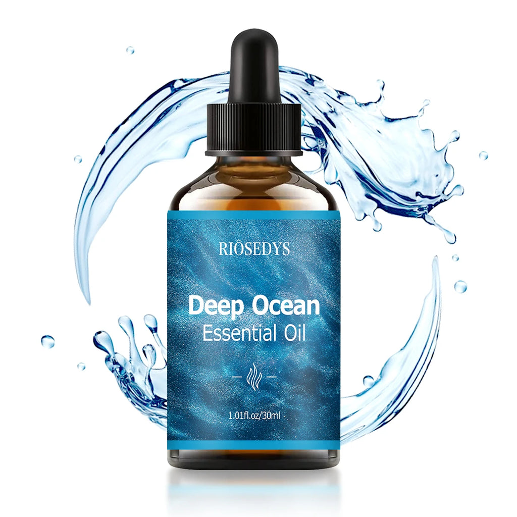 DEEP OCEAM ESSENTIAL OIL moisturizing and nourishing massage oil suitable for skincare, fragrance, massage, and all skin types.