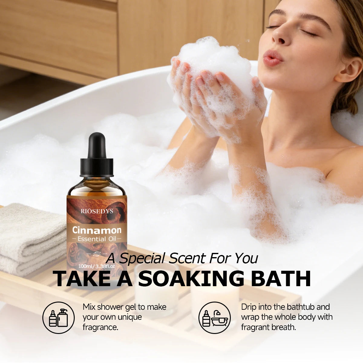 CINNAMON ESSENTIAL OIL is moisturizing and nourishing massage oil suitable for skincare, fragrance, massage, and all skin types.