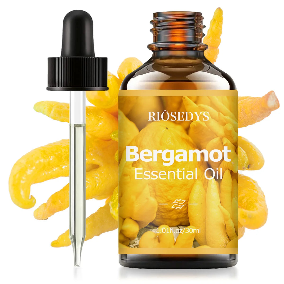 Bergamot essential oil, a premium perfume formula, suitable for body massage and hair care, and aromatherapy.