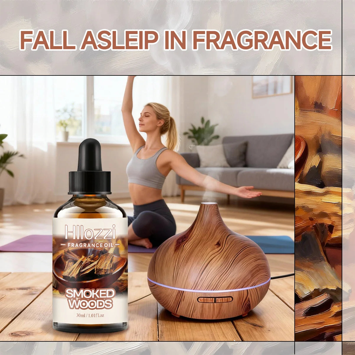 SMOKED WOODS FRAGRANCE OIL: For aromatherapy, diffusing, fargrance and candle Scented Candle.