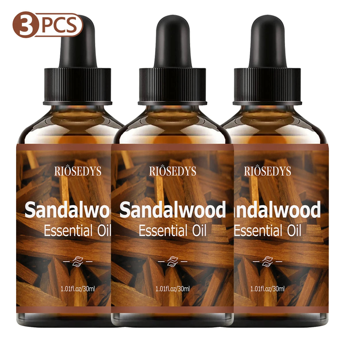 Sandalwood essential oil natural fragrance, is suitable for body massage treatments ,hair care anddiffuser