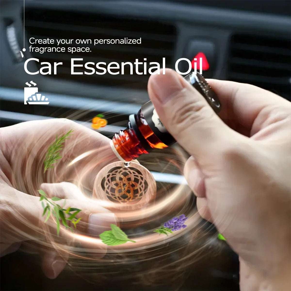 10ml essential oil 6 piece essential oil set: lavender peppermint eucalyptus sweet orange lemonsrass tea tree perfect gift
