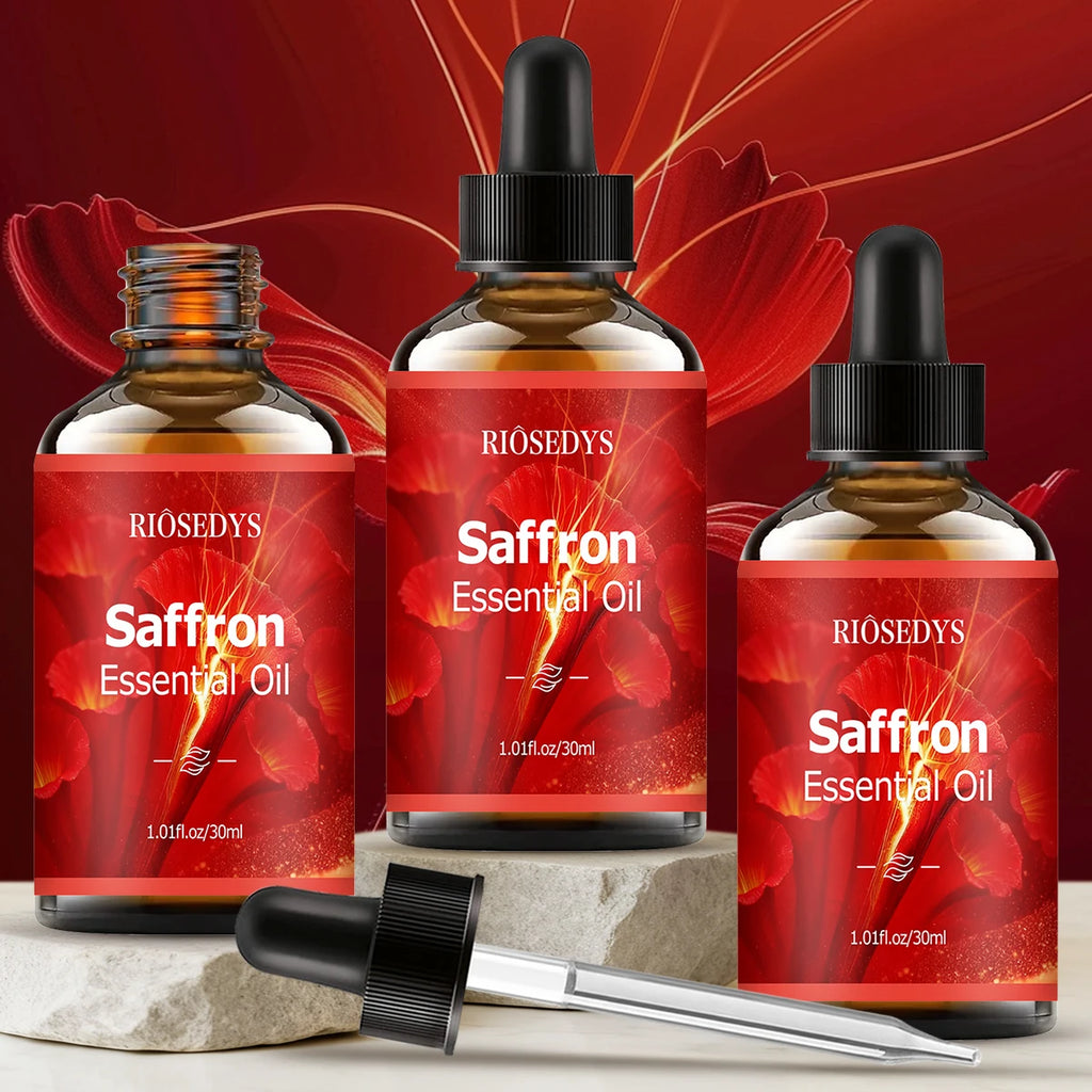 Saffron essential oil natural fragrance, is suitable for body massage treatments ,hair care anddiffuser
